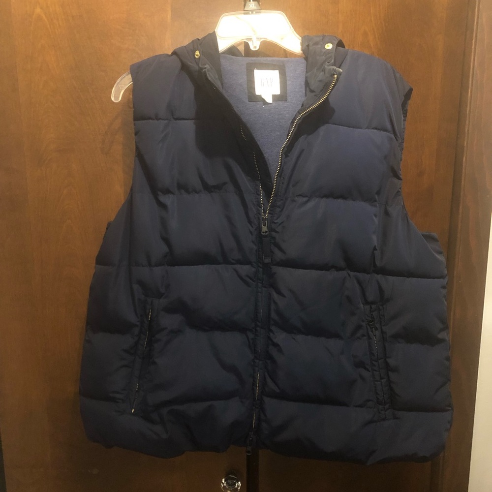 GAP Down Vest, Navy Blue, Women’s XL